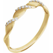 14K Yellow .08 CTW Natural Diamond Anniversary Band