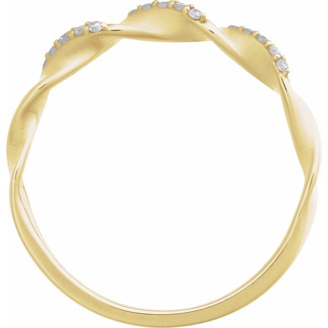 14K Yellow .08 CTW Natural Diamond Anniversary Band