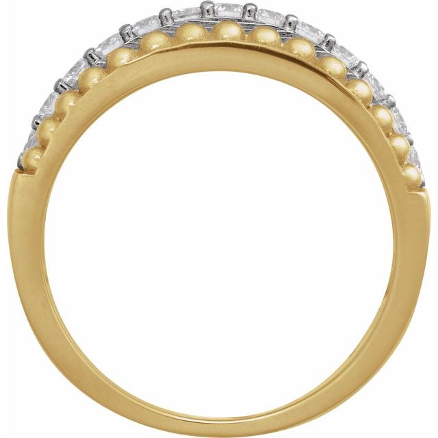 14K Yellow 1/2 CTW Lab-Grown Diamond Band