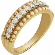 14K Yellow 1/2 CTW Lab-Grown Diamond Band