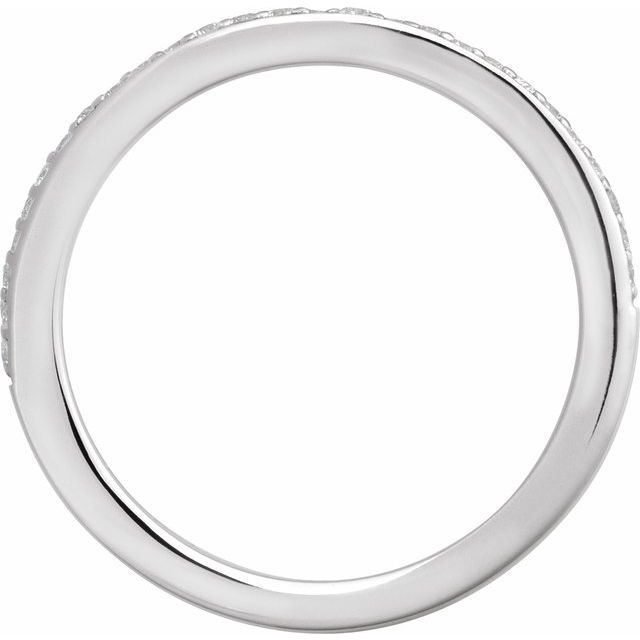 14K White 1/8 CTW Natural Diamond Matching Band