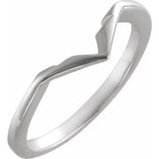 14K White Band for 12x6 mm Marquise Ring
