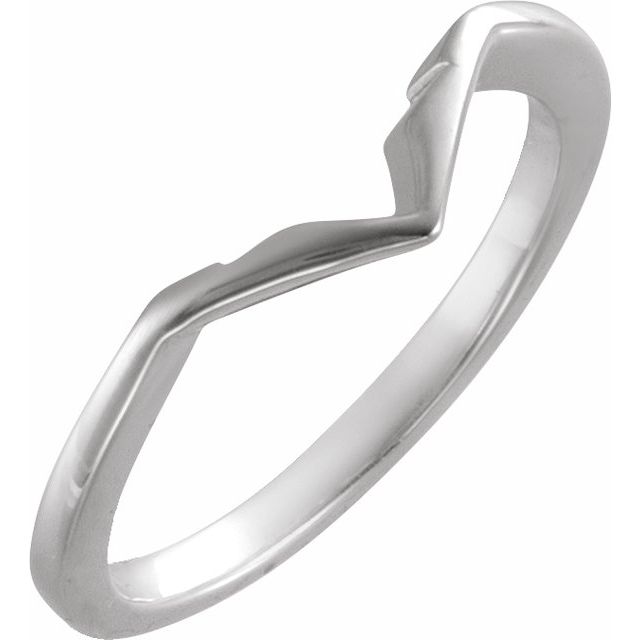 14K White Band for 12x6 mm Marquise Ring
