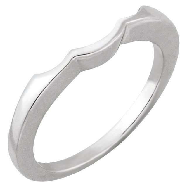 14K White Matching Band