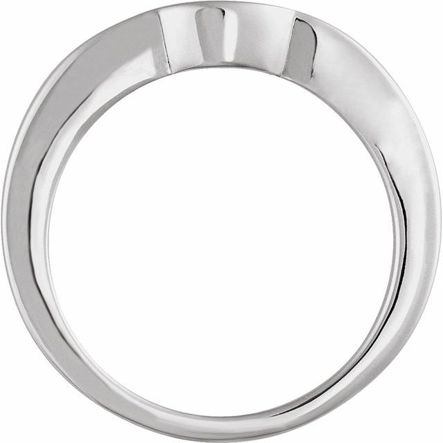 14K White Matching Band