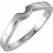 14k White #7 Matching Band For Tulipset® Ring