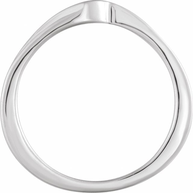 14K White Band