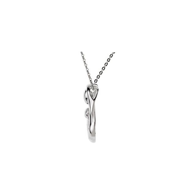 Sterling Silver 1 Child Mother's Embrace 16' Necklace