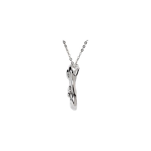Sterling Silver 3 Child Mother's Embrace 18' Necklace