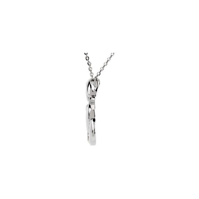 Sterling Silver 2 Child Family 18' Necklace