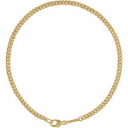 14K Yellow 2.9 mm Curb 8' Chain
