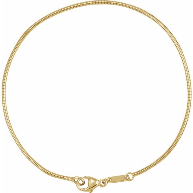 14k Yellow 1.2 Mm Boa Snake 7' Chain