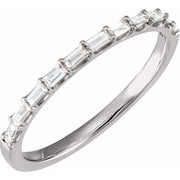 14K White 1/4 CTW Lab-Grown Diamond Matching Band