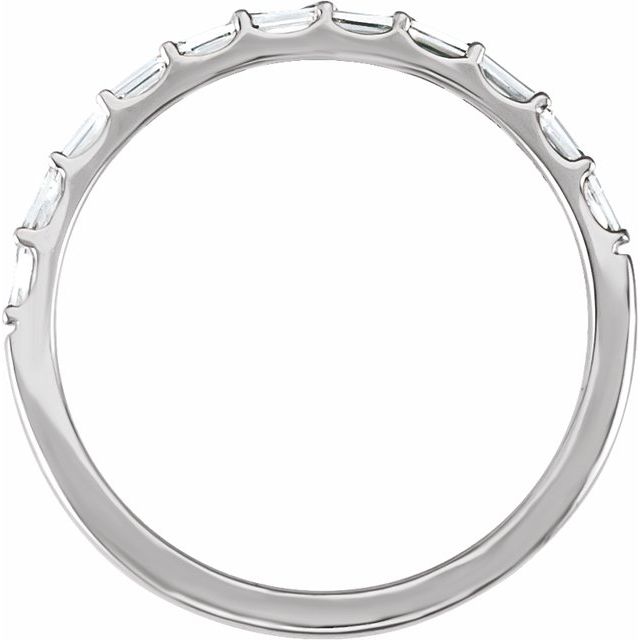 14K White 1/4 CTW Lab-Grown Diamond Matching Band