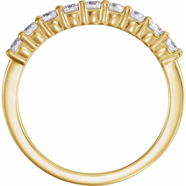 14k Yellow 1/3 Ctw Natural Diamond Anniversary Band