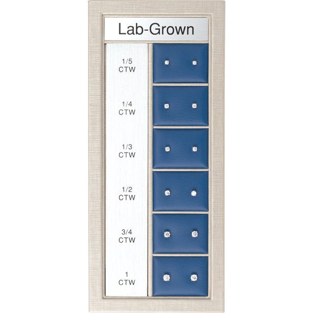 14k White 1/5-1 Ctw Lab-grown Diamond 4-prong Stud Selling System
