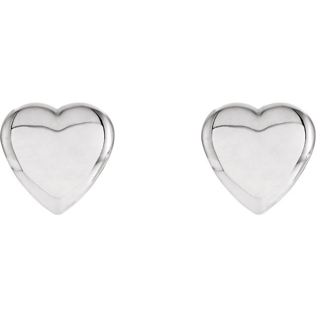 Sterling Silver Heart Earrings