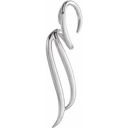 14K White Freeform Pendant