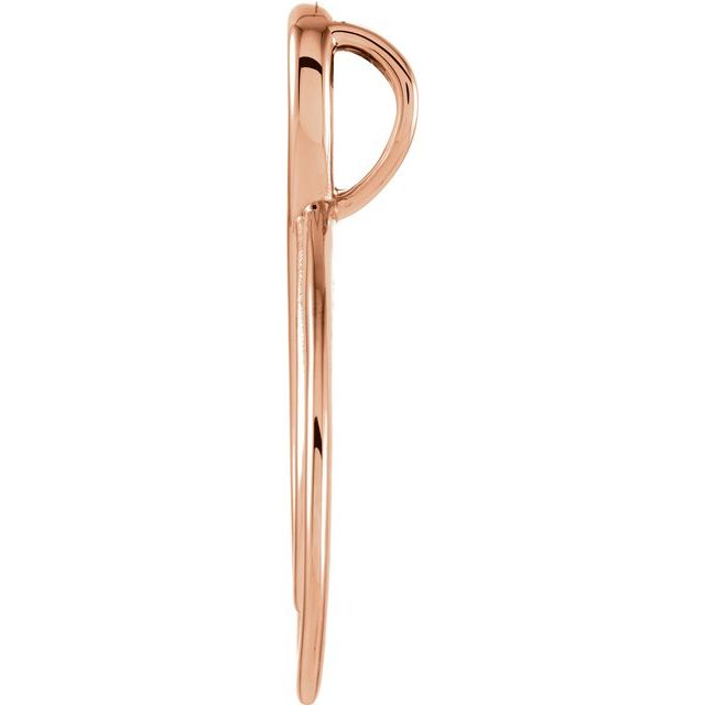 14K Rose 22x11 mm Infinity-Inspired Pendant