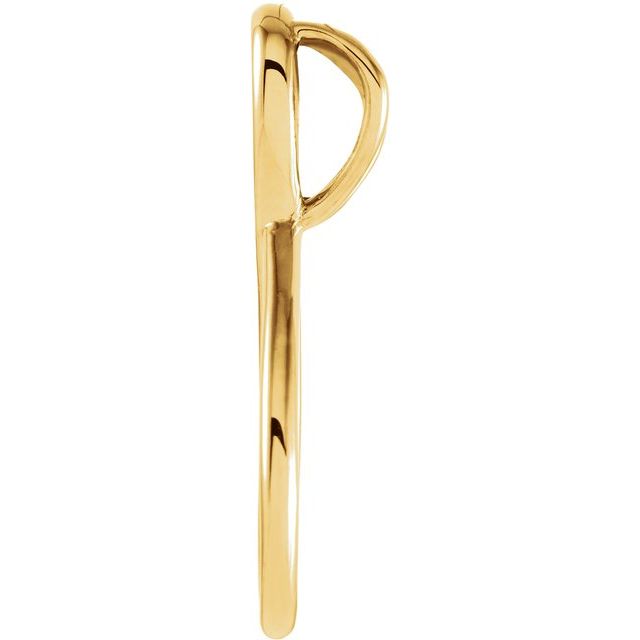 14K Yellow Freeform Pendant