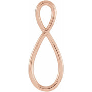 14K Rose Freeform Pendant