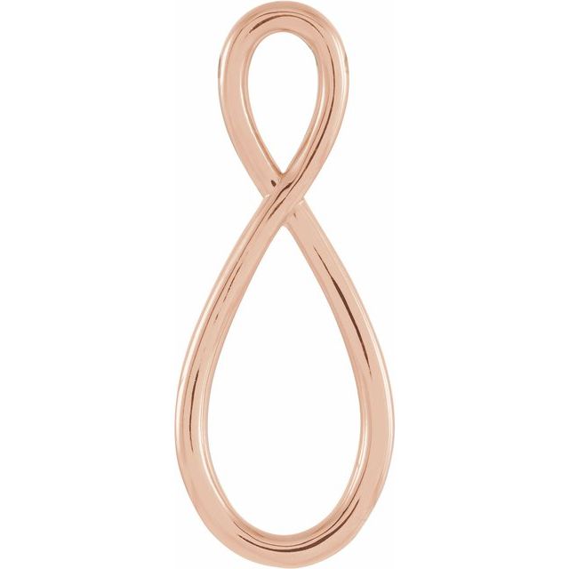 14K Rose Freeform Pendant