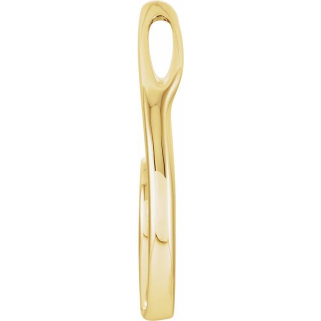 14K Yellow Freeform Pendant
