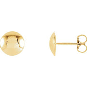 18k Yellow Circle Earrings