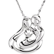 Sterling Silver 1 Child Family 18' Necklace