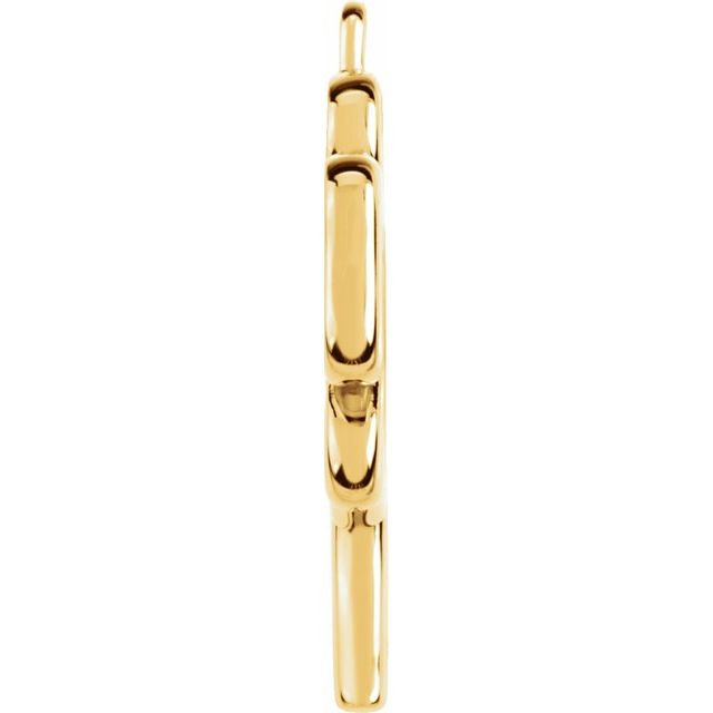 14k Yellow Four-leaf Clover Dangle