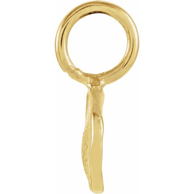 14K Yellow Disc Pendant