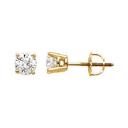 14K Yellow 3/4 CTW Natural Diamond Stud Earrings