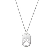 Sterling Silver Our Cause for Paws™ Dog Tag 18' Necklace