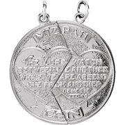 Sterling Silver Miz Pah Coin Left Pendant