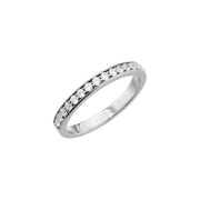 14K White 1/4 CTW Natural Diamond Band