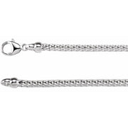 Sterling Silver 2.75 mm Foxtail 7' Chain