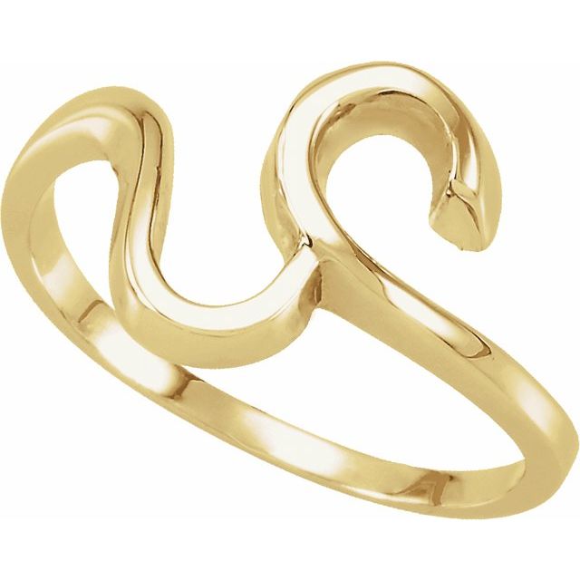 14K Yellow Freeform Ring