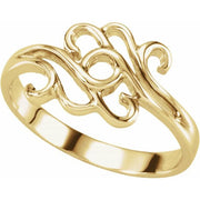14K Yellow Freeform Ring