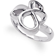 14K White Freeform Ring