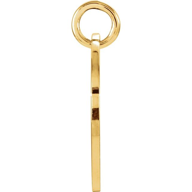 18k Yellow Vermeil Posh Mommy® Engravable Extra Large Disc Pendant