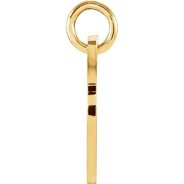 18k Yellow Vermeil Posh Mommy® Large Engravable Disc Pendant