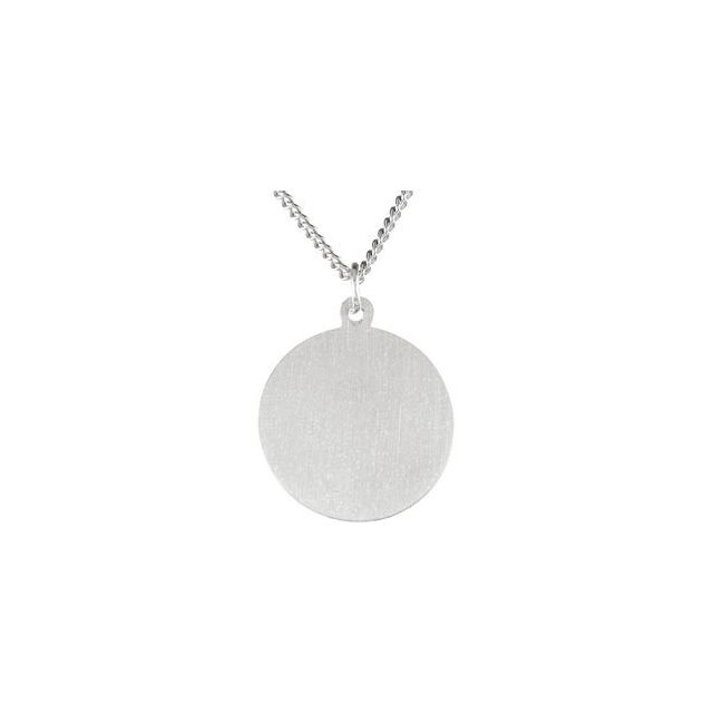 Sterling Silver 15 mm St. Michael Medal 18' Necklace