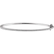 14K White 1/2 CTW Natural Diamond Pavé 7' Bracelet