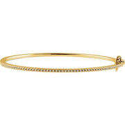 14K Yellow 1/2 CTW Natural Diamond Pavé' 7' Bracelet