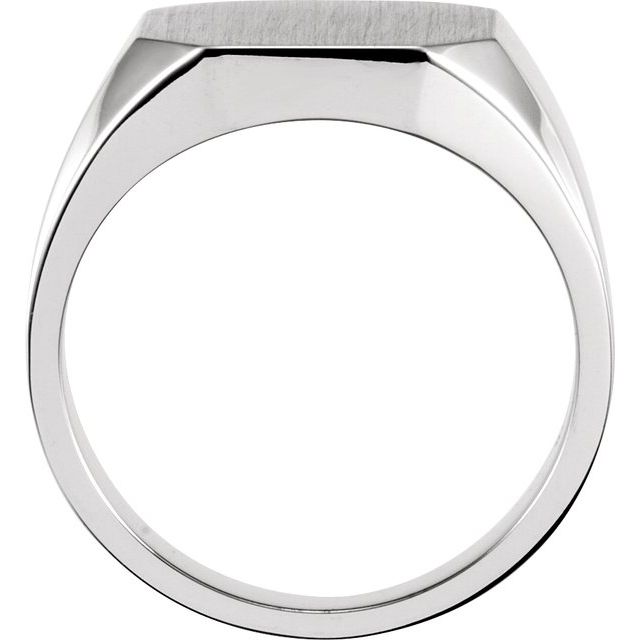 Sterling Silver Octagon Signet Ring