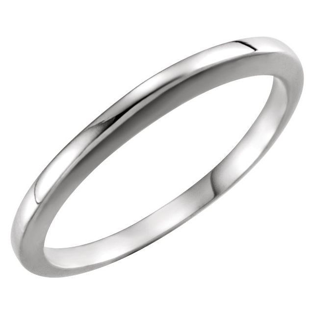 14K White #1 Matching Band Un-Notched