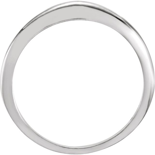14K White #1 Matching Band Un-Notched