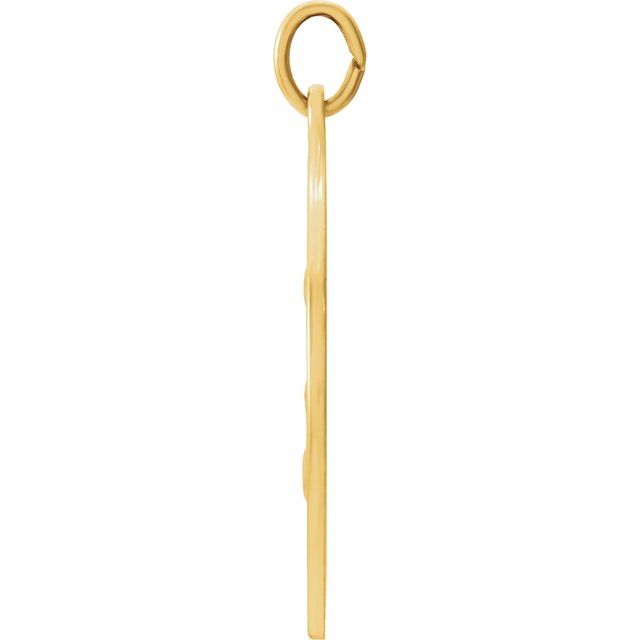 14K Yellow 22 mm Round St. Joseph Medal