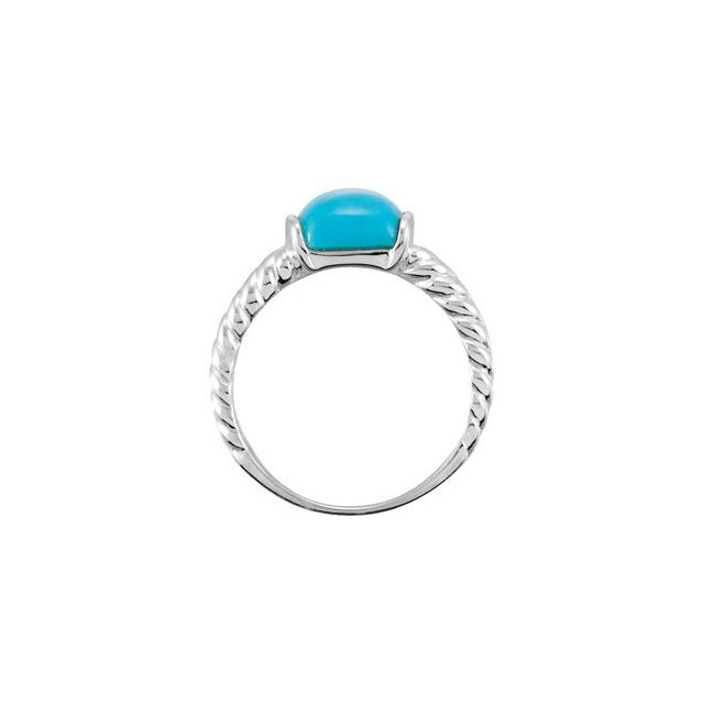 Sterling Silver Natural Turquoise Ring