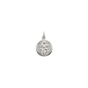 Sterling Silver 10.15x12 mm St. Francis of Assisi Medal